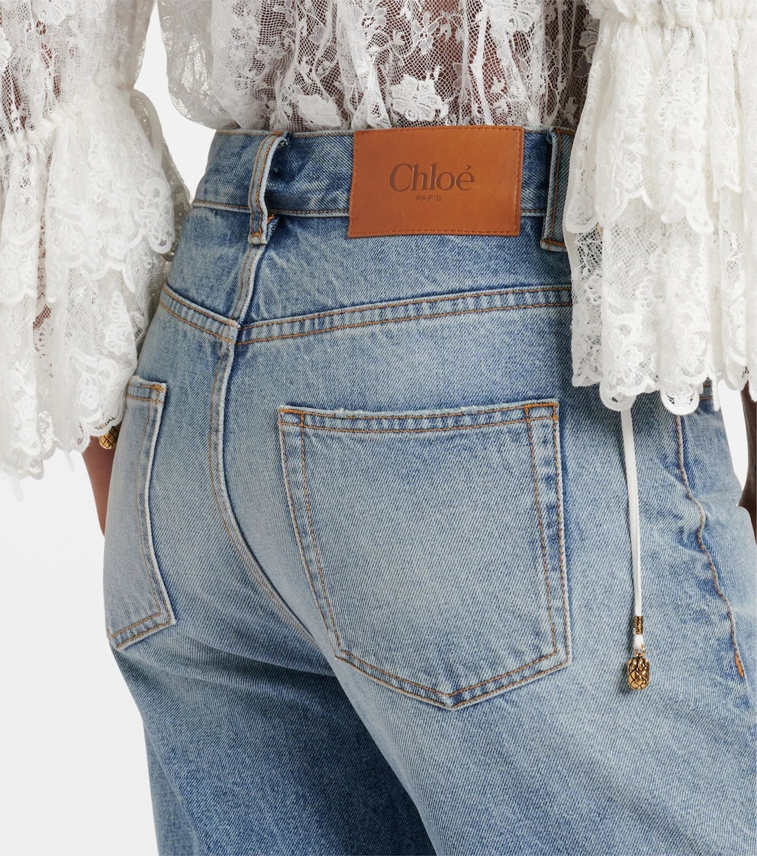 Chloé - Patchwork flared jeans
