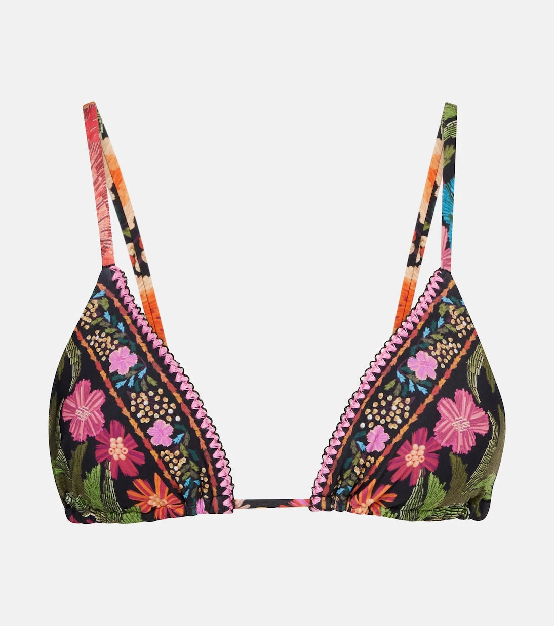 Farm Rio - Stitched Garden Tapestry bikini top