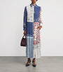 Weekend Max Mara Blue Patchwork Print Midi Dress