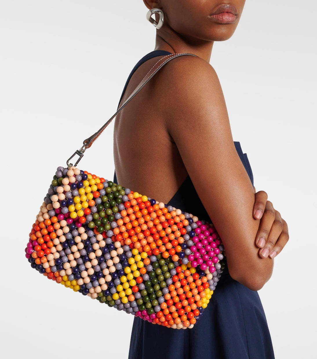 Staud - Timmy Small beaded shoulder bag