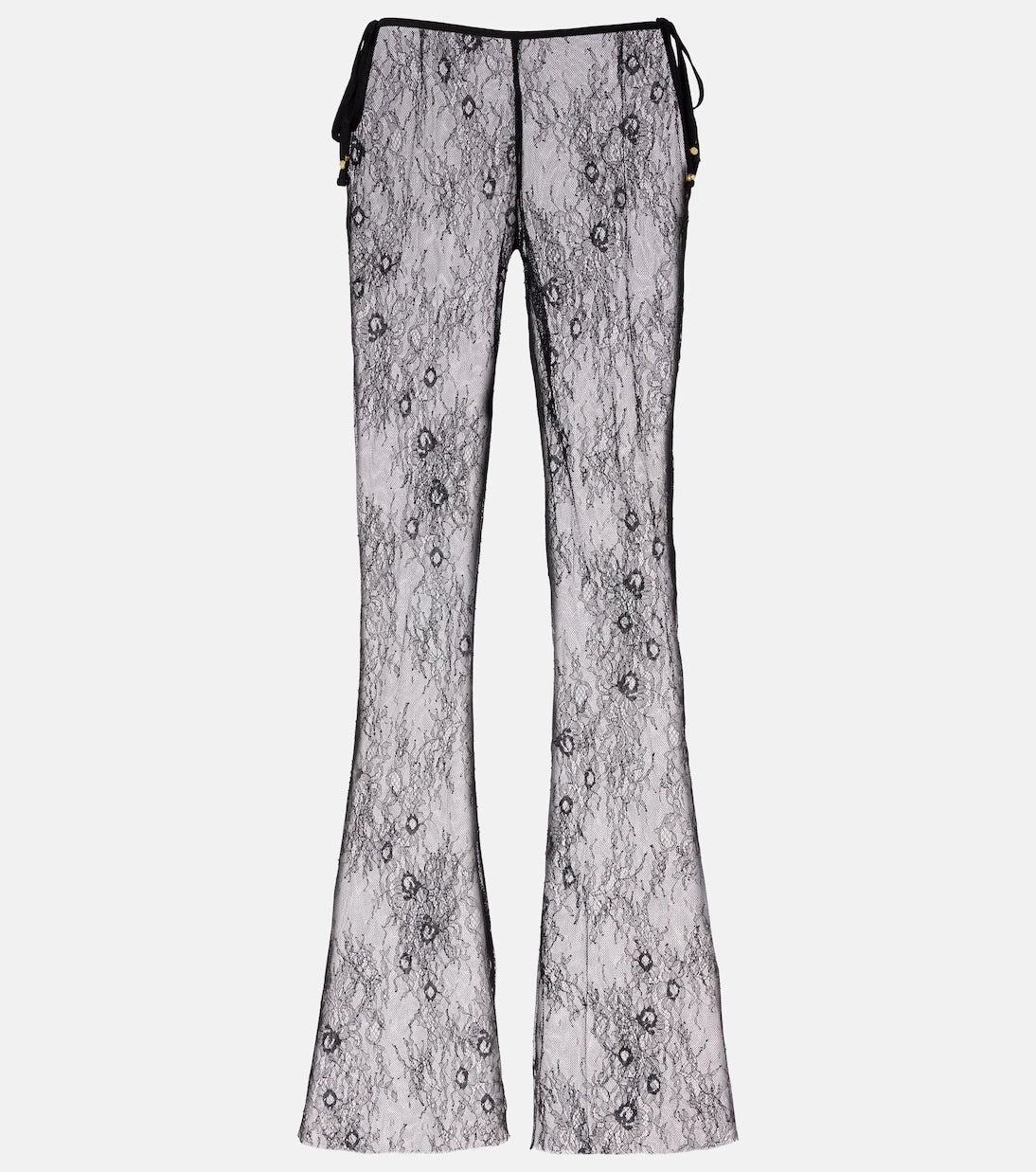 Bananhot - Allen sheer lace wide-leg pants