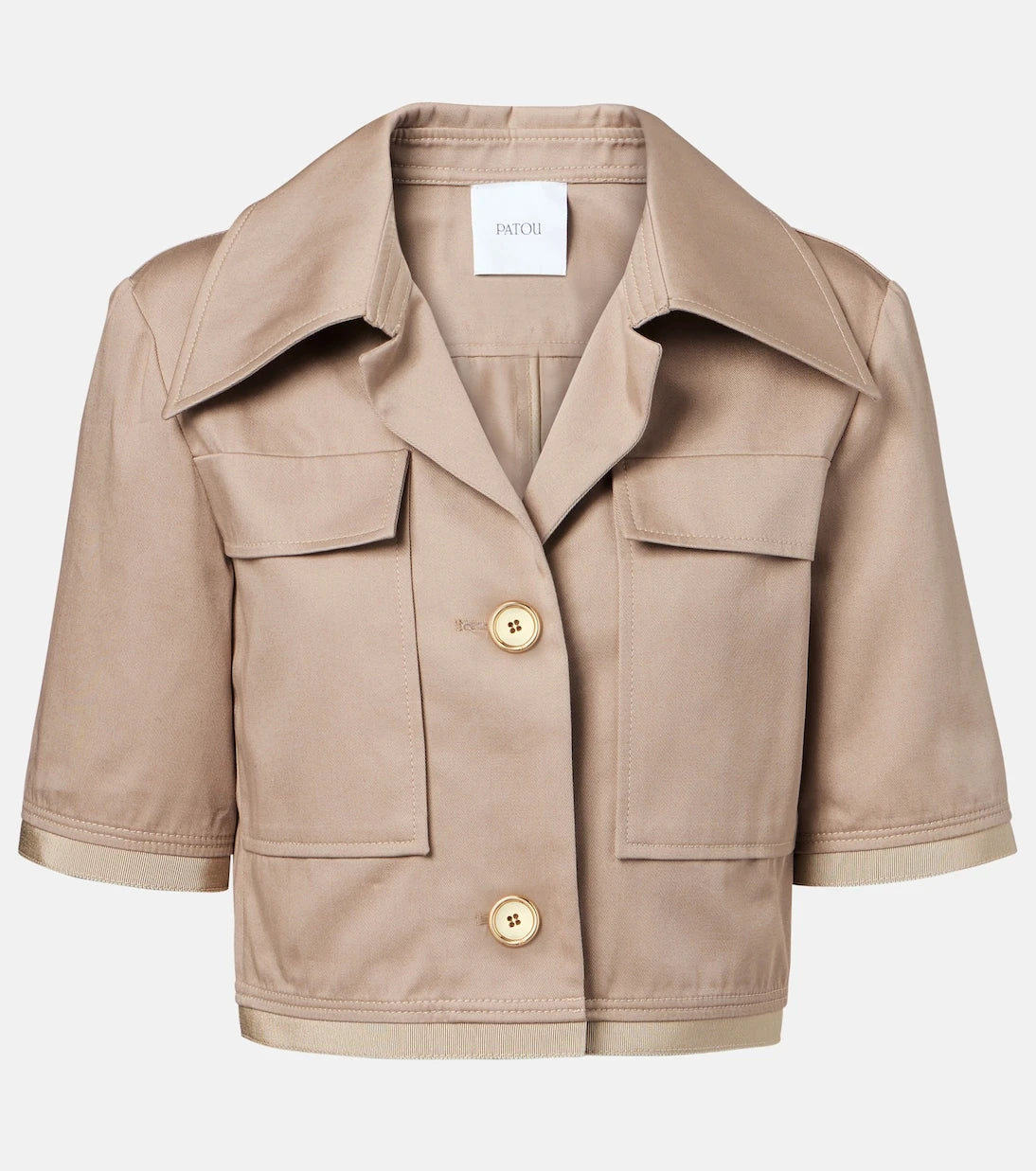 Patou - Cropped cotton gabardine jacket