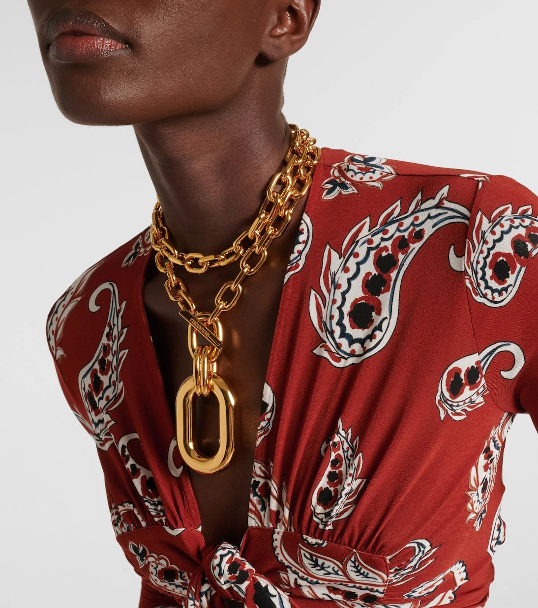 Rabanne - XL Link pendant necklace