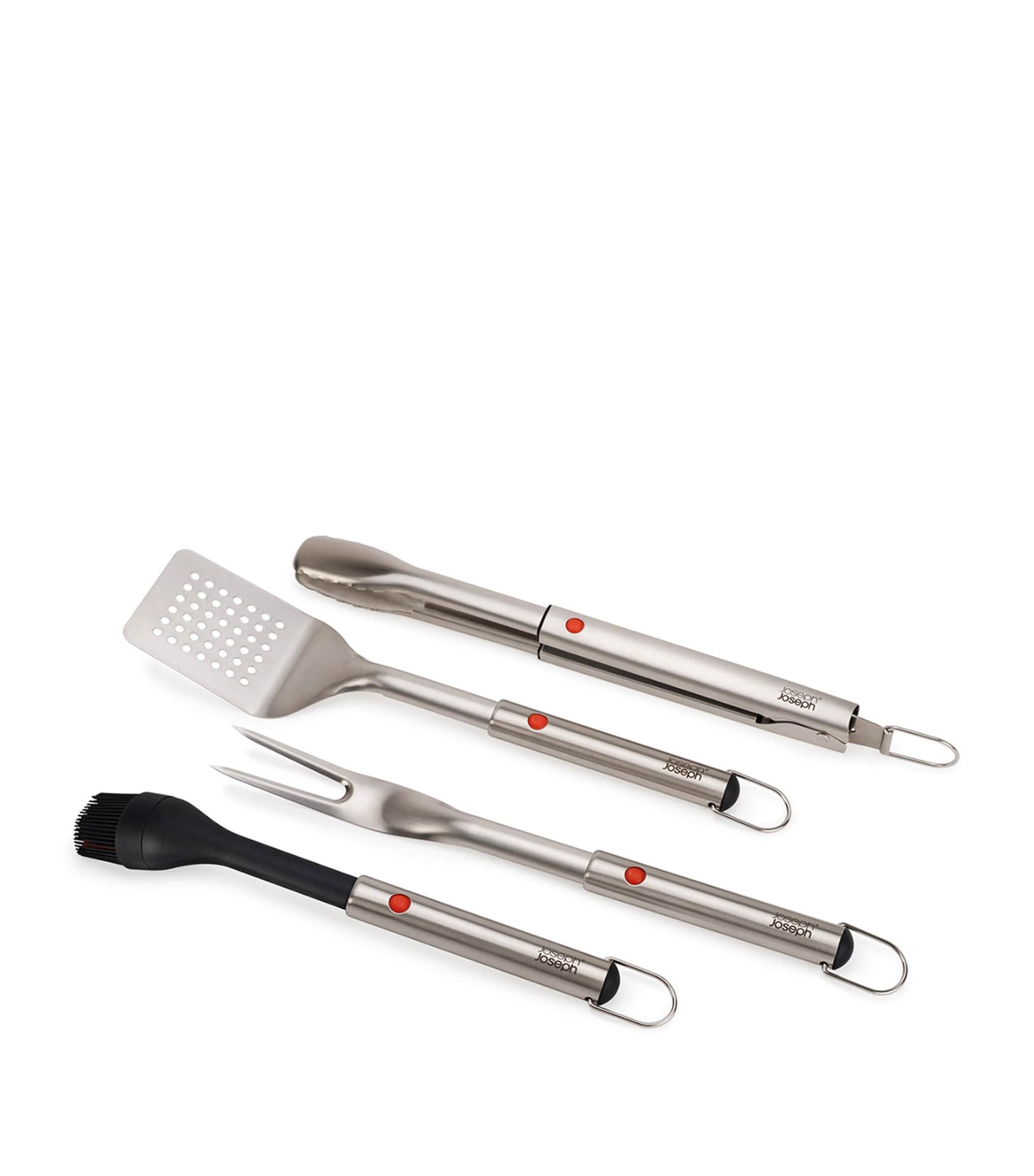 Stainless Steel 4-Piece GrillOut BBQ Utensils Set and Case