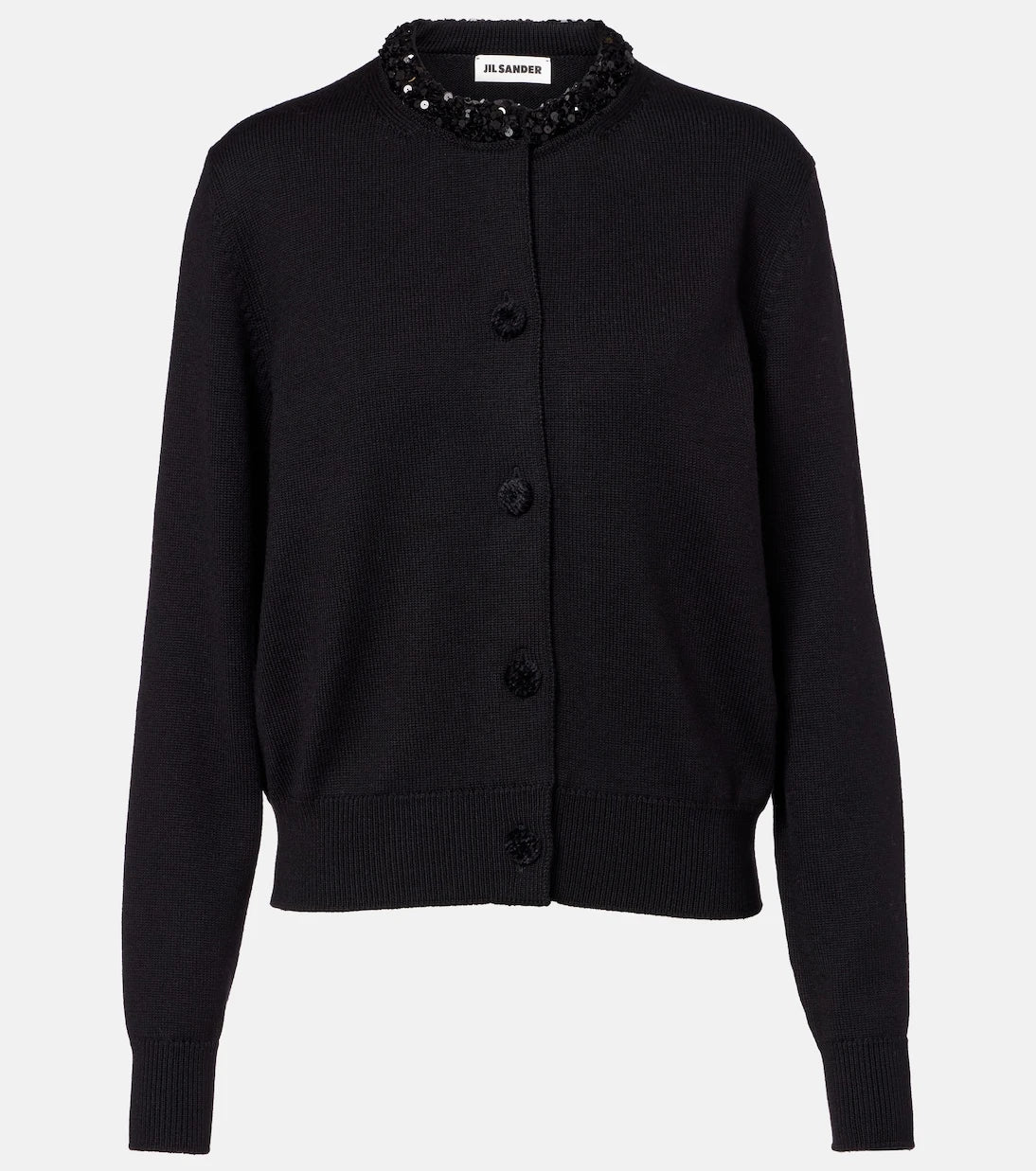 Jil Sander - Sequined virgin wool cardigan
