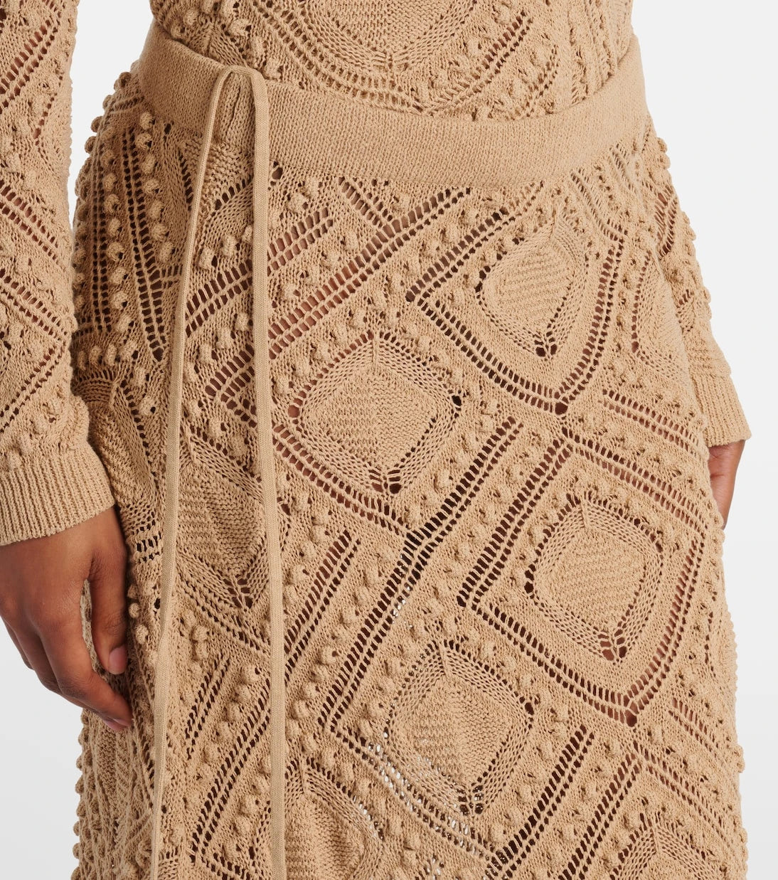 Xu Zhi - Crochet lace maxi skirt