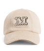 Beige Camel Fur Monogram Baseball Cap