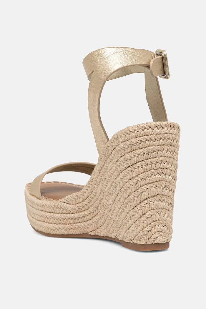 Steve Madden deri eğimli platform sandaletler Upstage