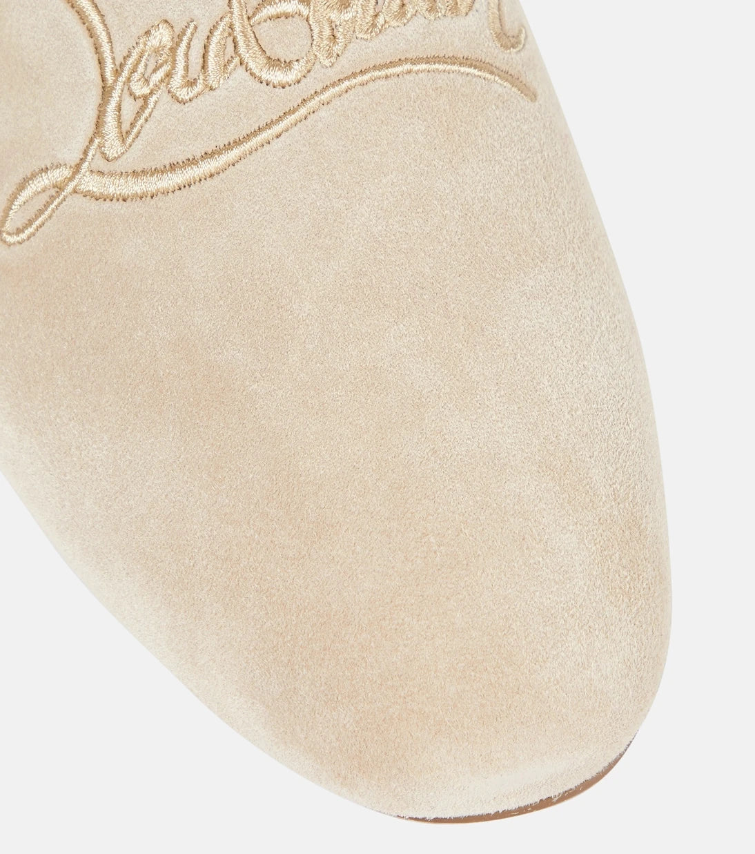 Christian Louboutin - Navy Coolito Donna suede slippers