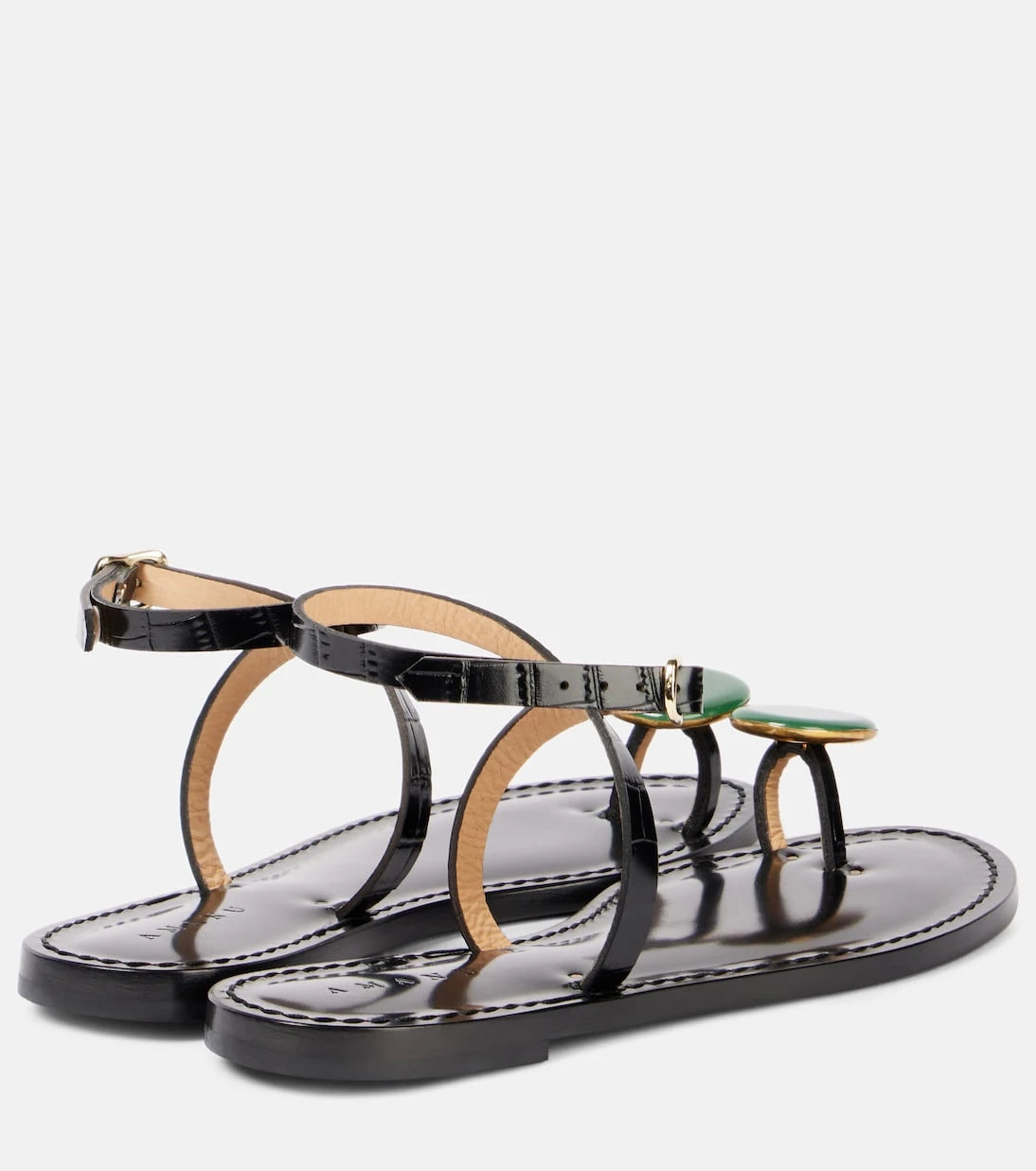 Amanu - Kigali embeliished leather sandals