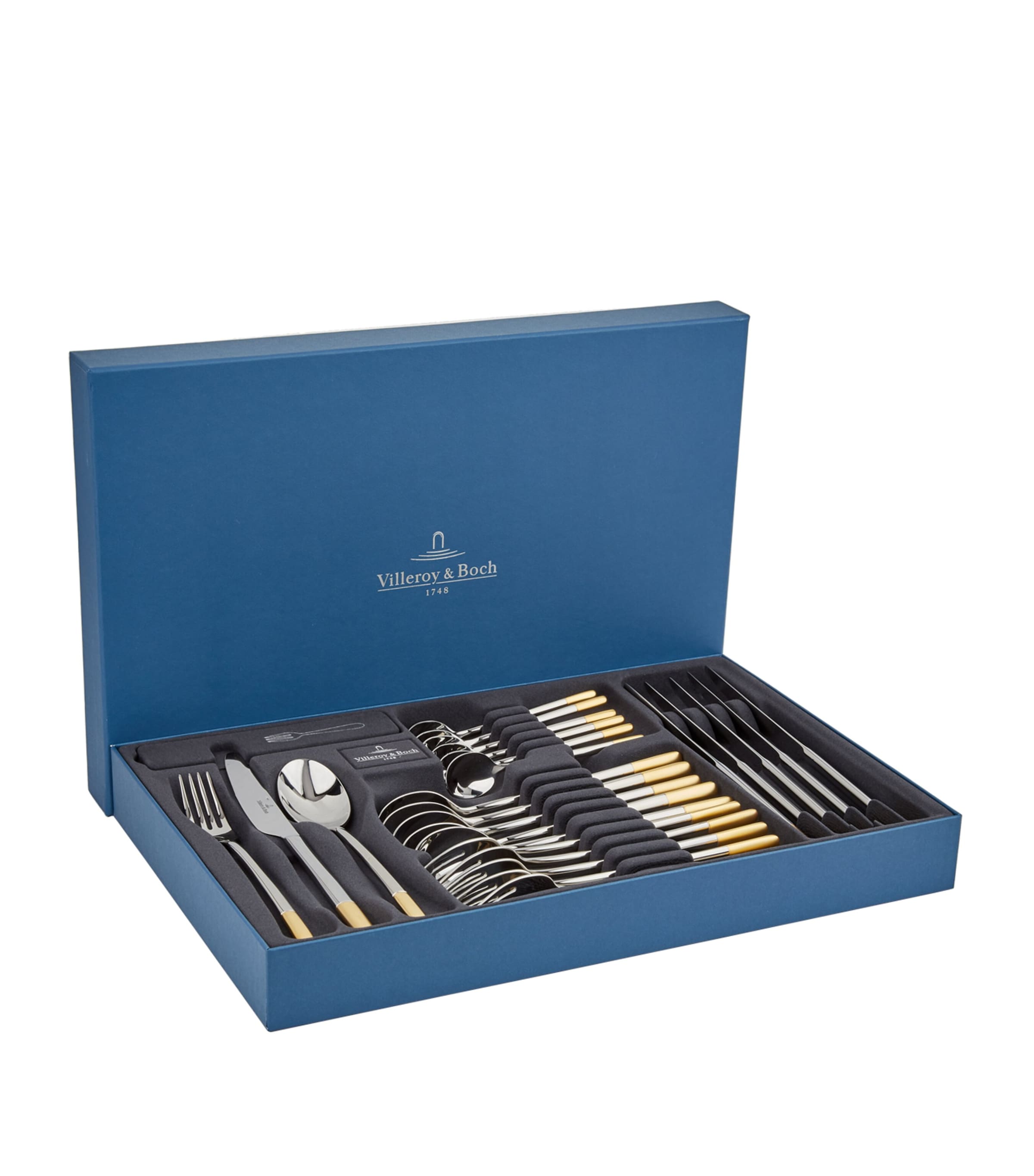 Partially Gold-Plated Ella 30-Piece Cutlery Set