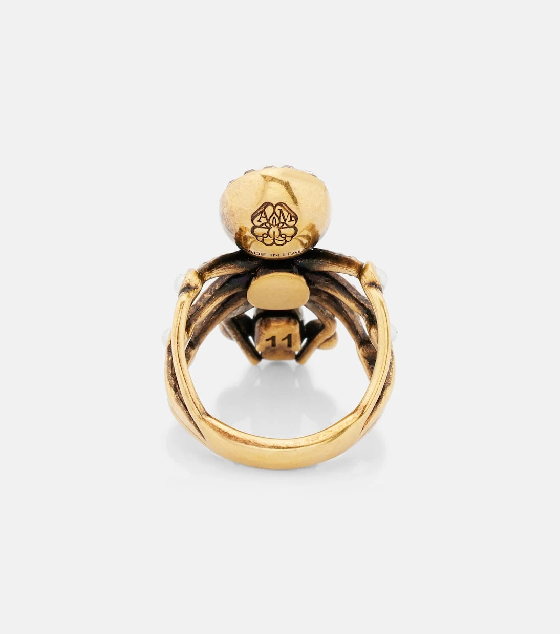 McQueen - Spider embellished ring