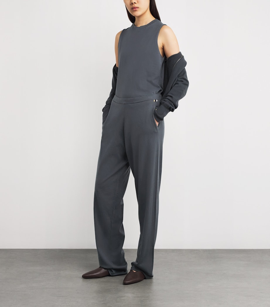 Extreme Cashmere Grey Cotton-Cashmere No.421 Player Sweater Vest