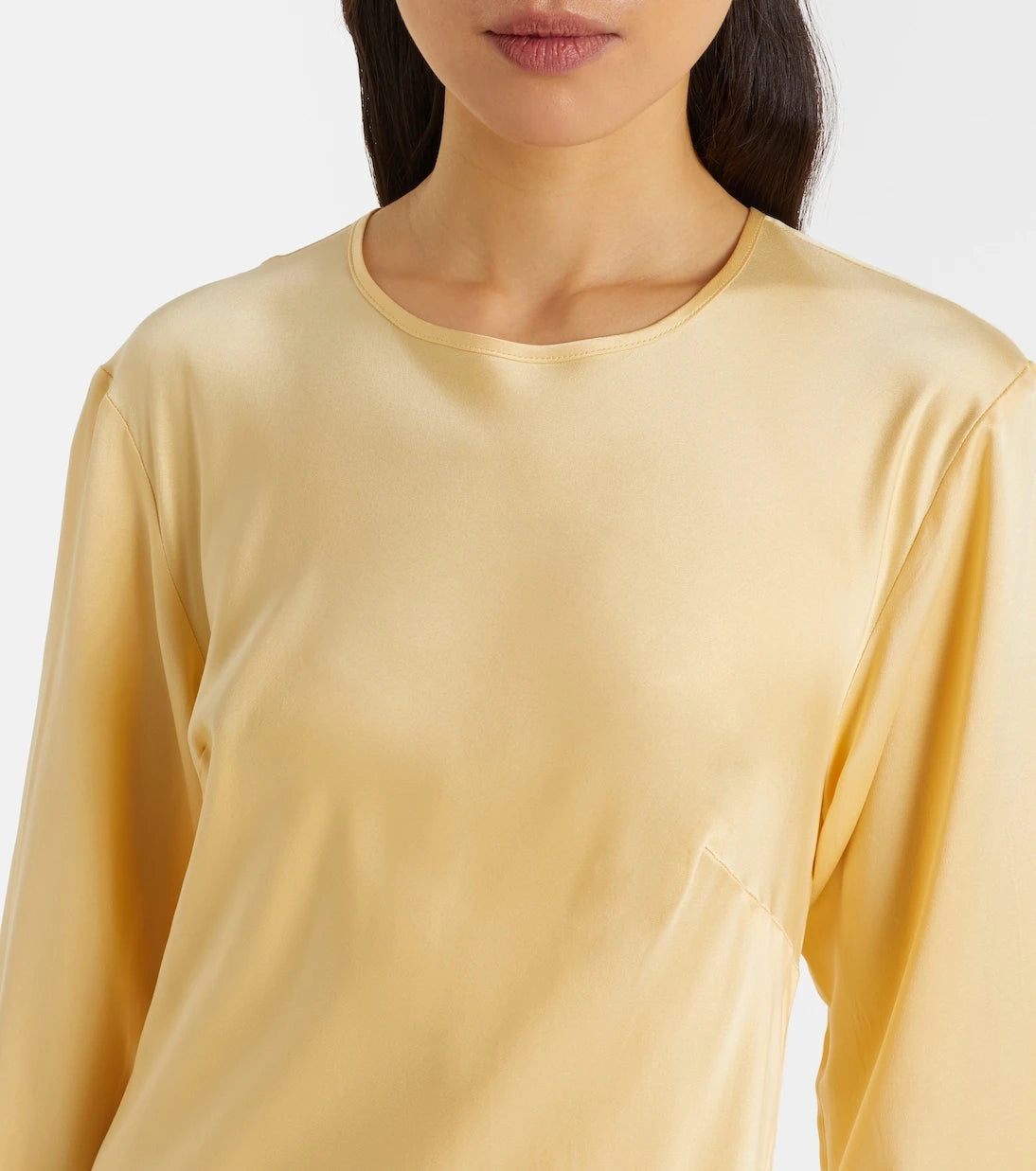 Asceno - Salina silk charmeuse midi dress