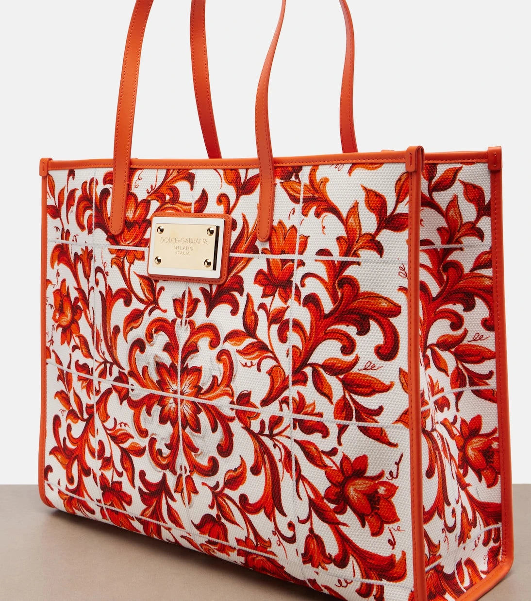 Dolce&Gabbana - Shopping Large printed canvas shopper