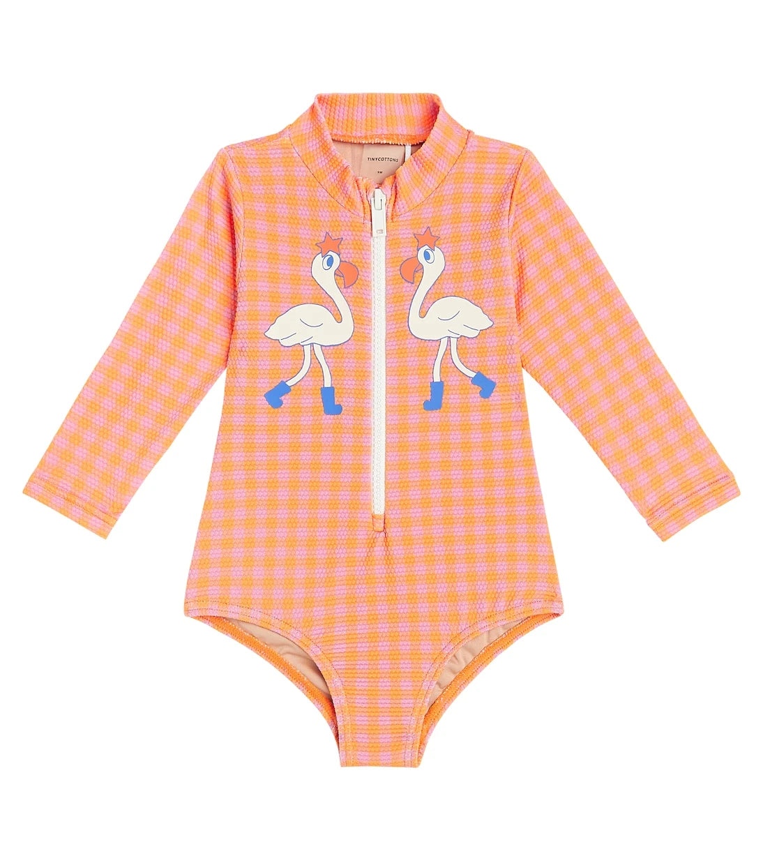 Tinycottons - Baby Flamingos rashguard swimsuit