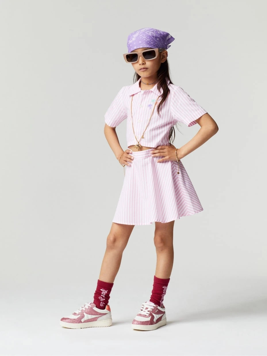 Palm Angels Kids - Logo glitter sneakers