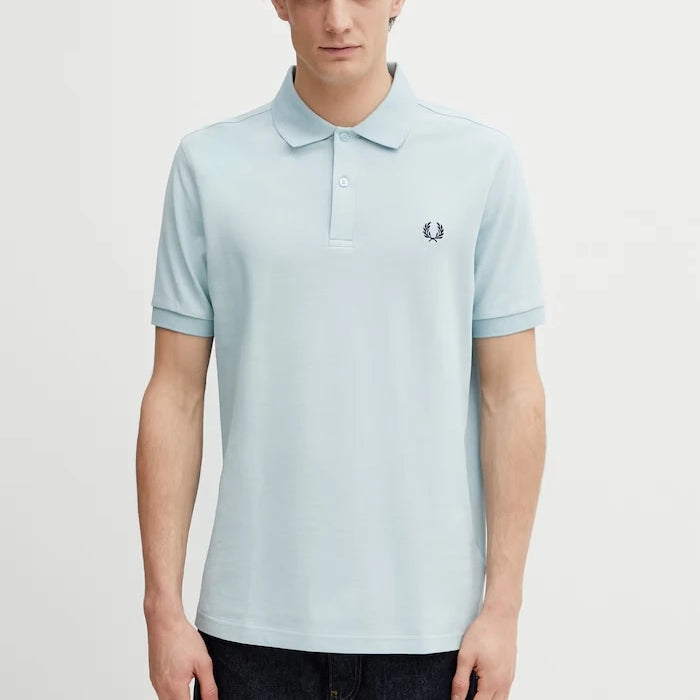 Памучна тениска с яка Fred Perry