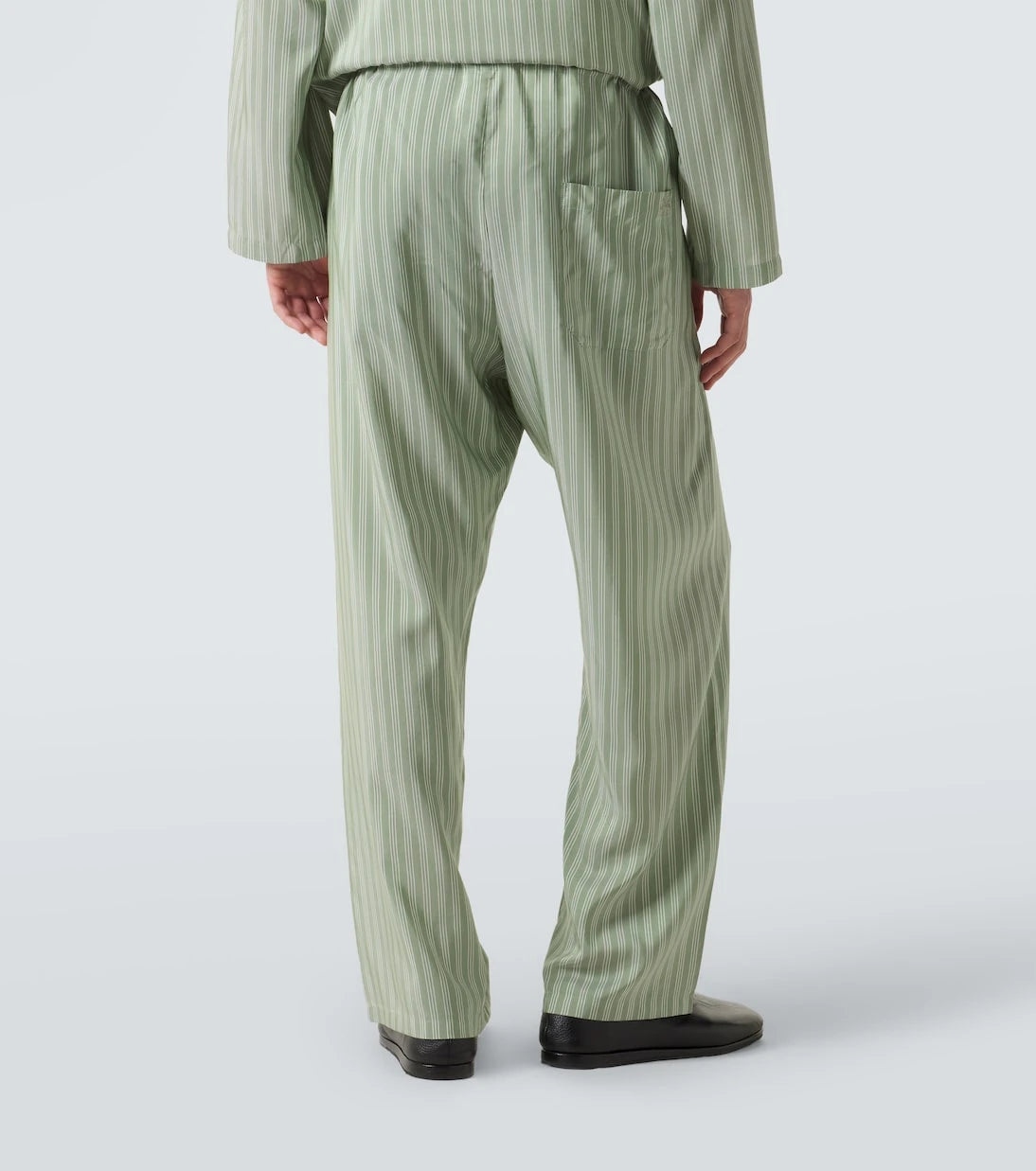 Bode - Sylvan striped silk straight pants