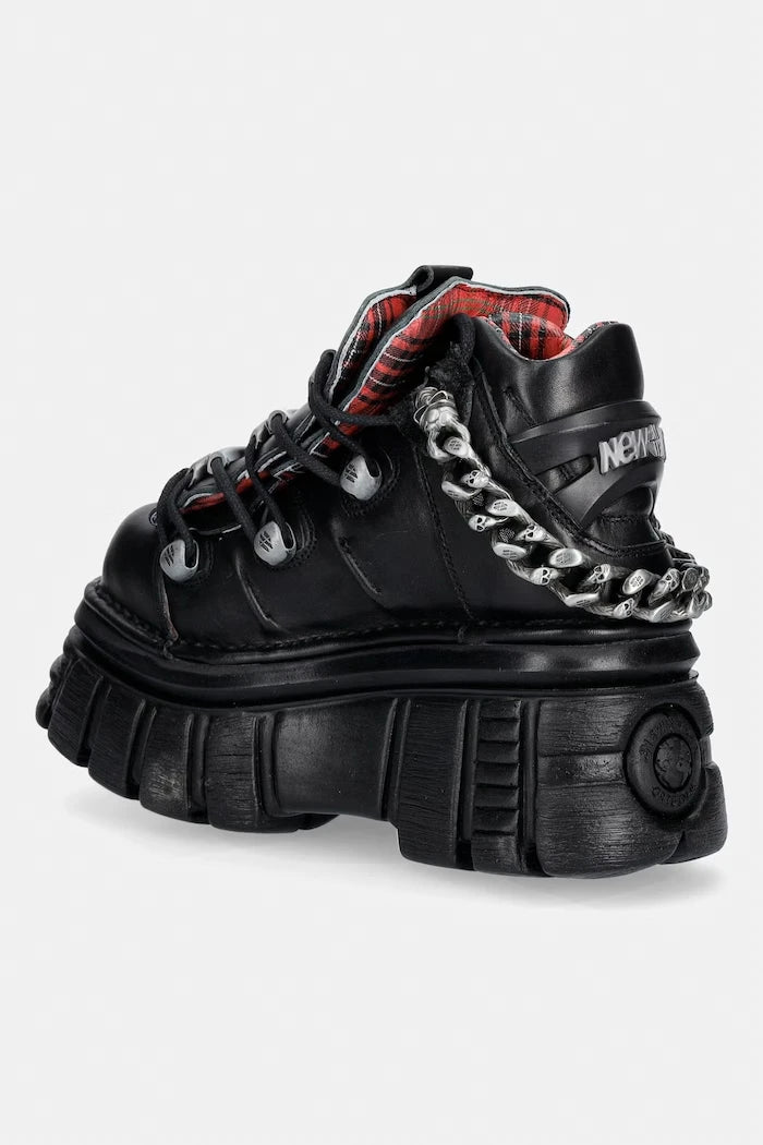 New Rock CRUST NEGRO, TOWER NEGRO E14 kadın deri bot
