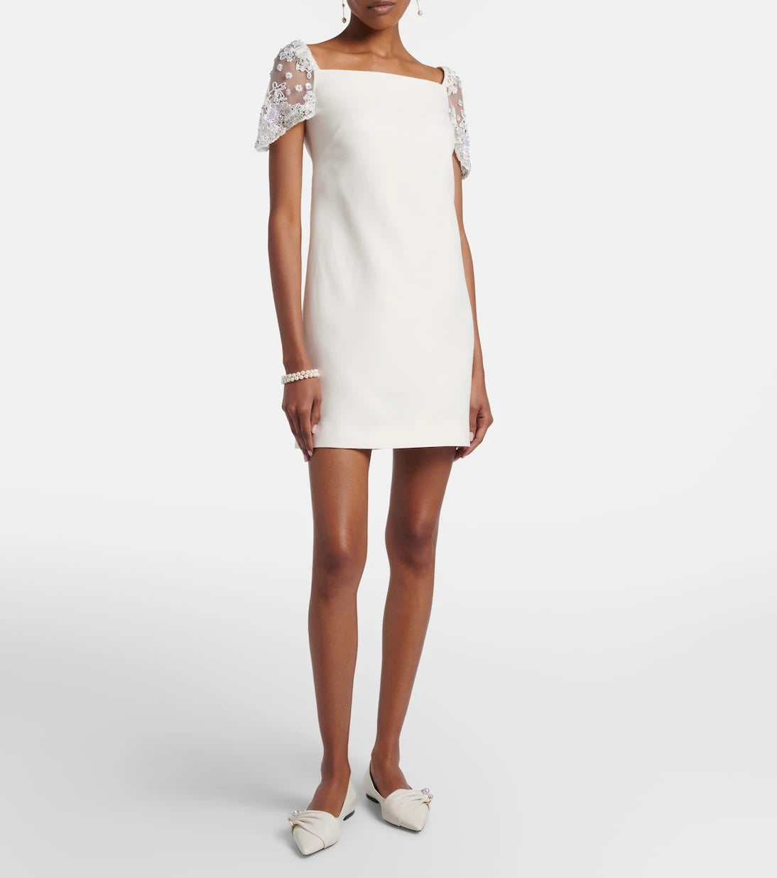Jimmy Choo - Rafi embellished leather ballet flats
