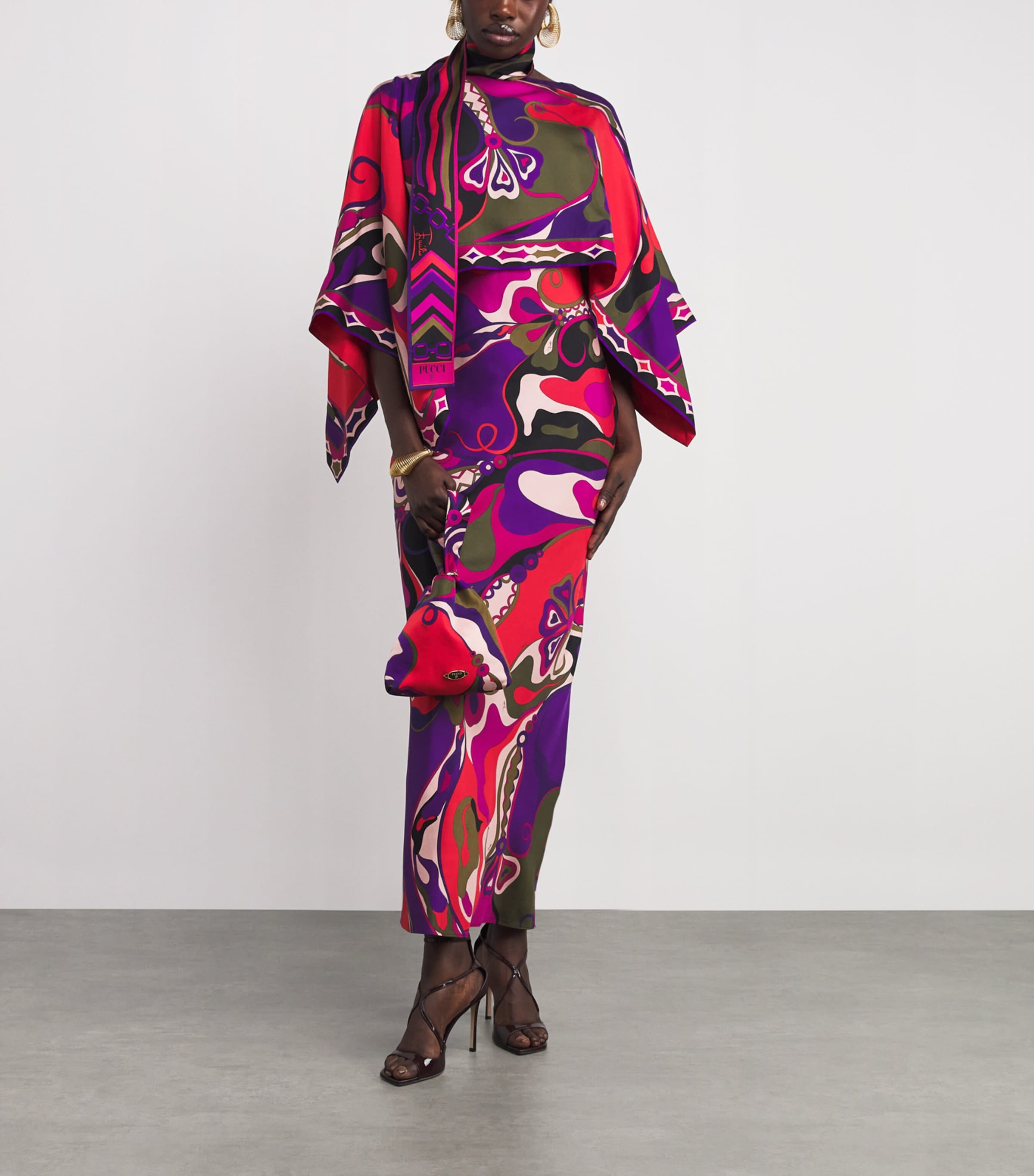 Multi Silk Emilio Top-Handle Bag