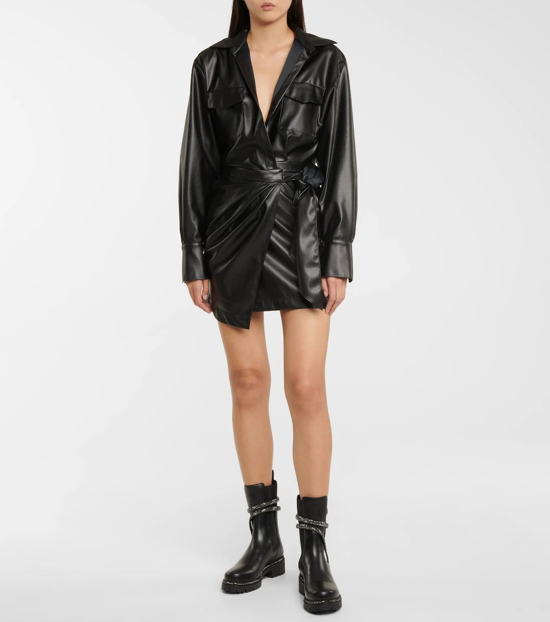 Rene Caovilla - Cleo embellished leather Chelsea boots