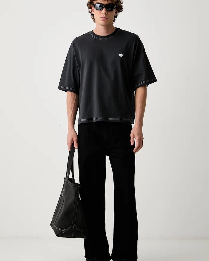 adidas Originals Erkek Pamuklu Tişört Contrast Oversized