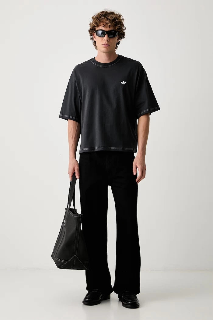 adidas Originals Erkek Pamuklu Tişört Contrast Oversized