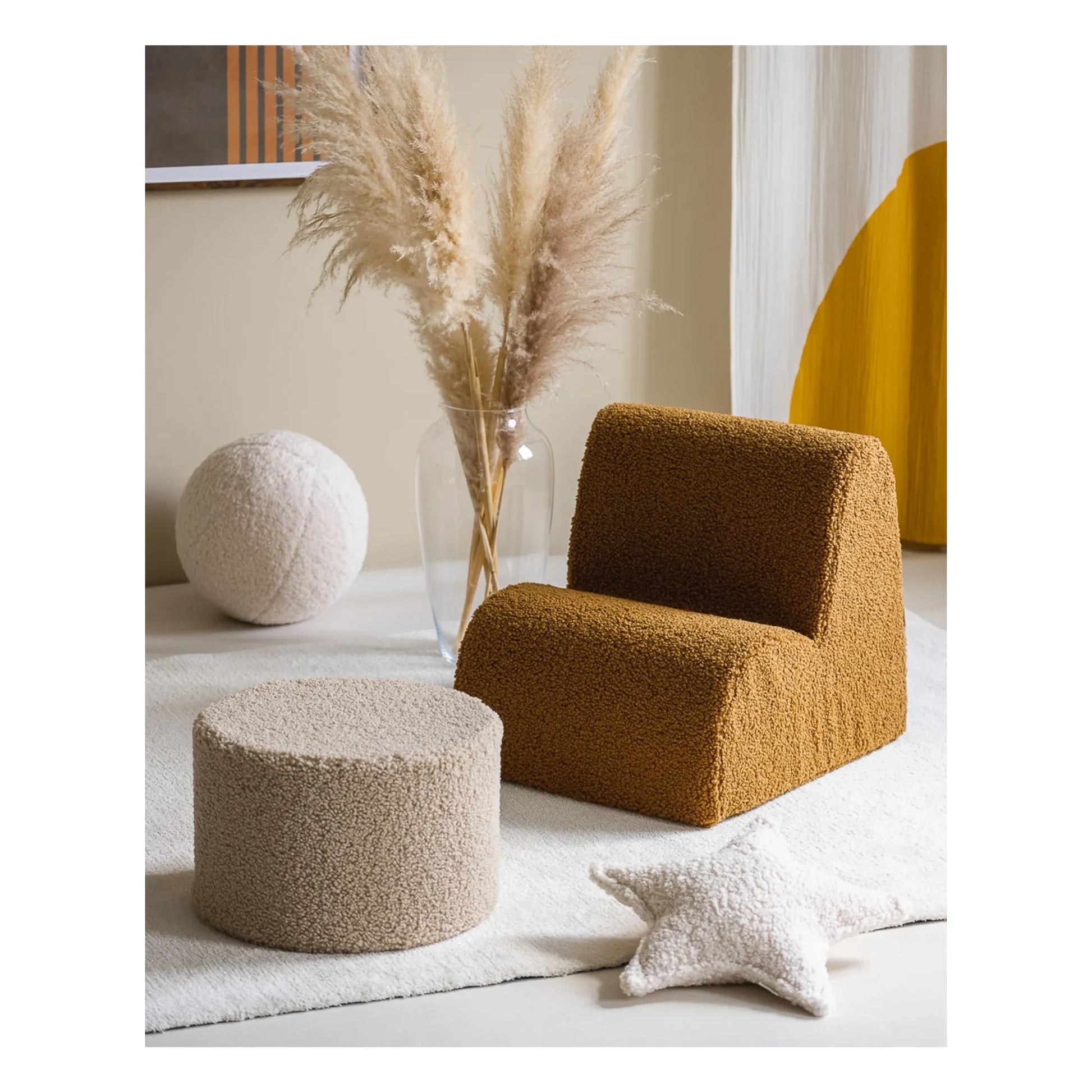 Wigiwama - Teddy pouffe | Beige