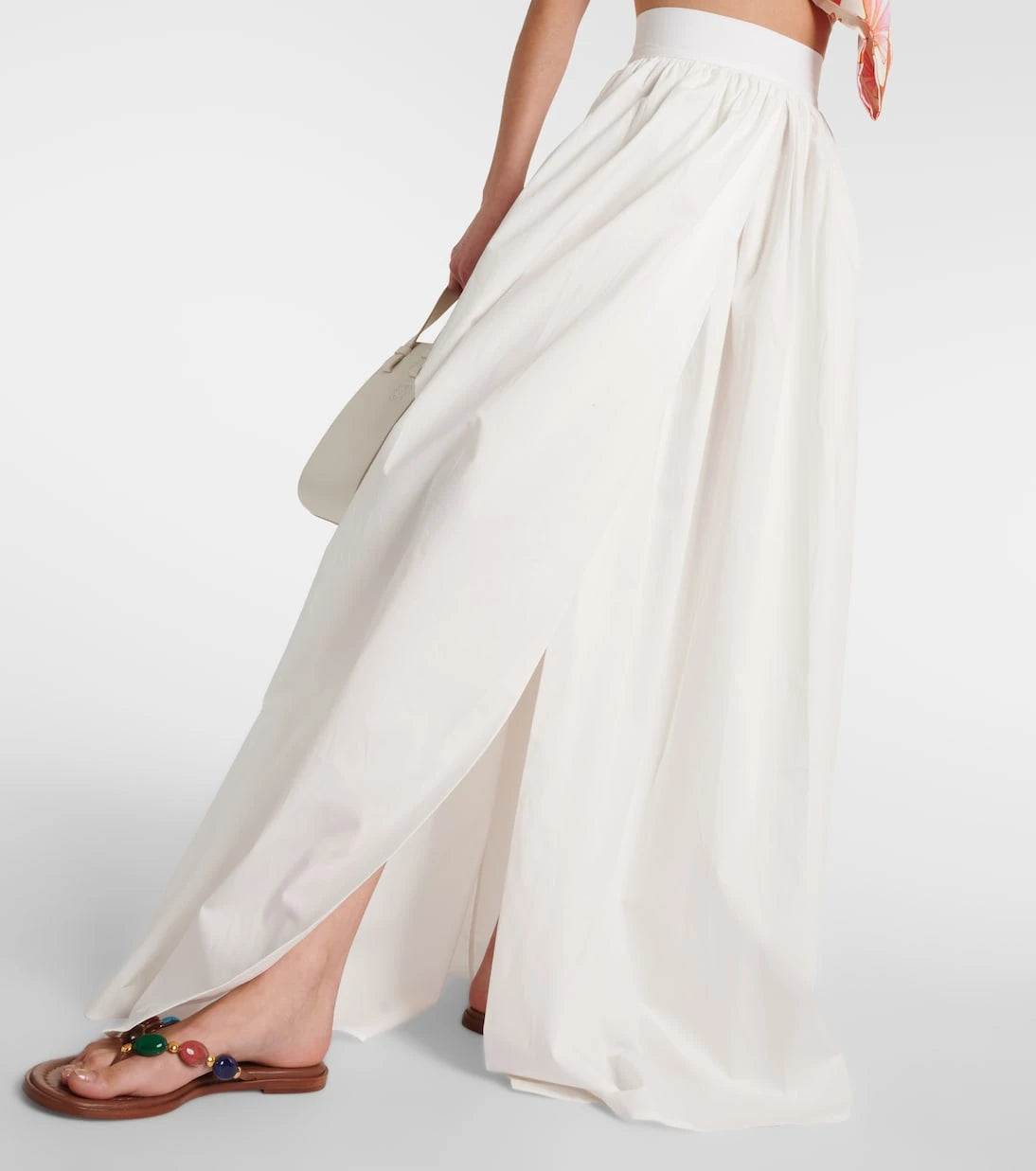 Adriana Degreas - Cotton poplin maxi skirt