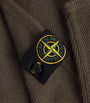 Stone Island Green Wool-Blend Ribbed Sweater