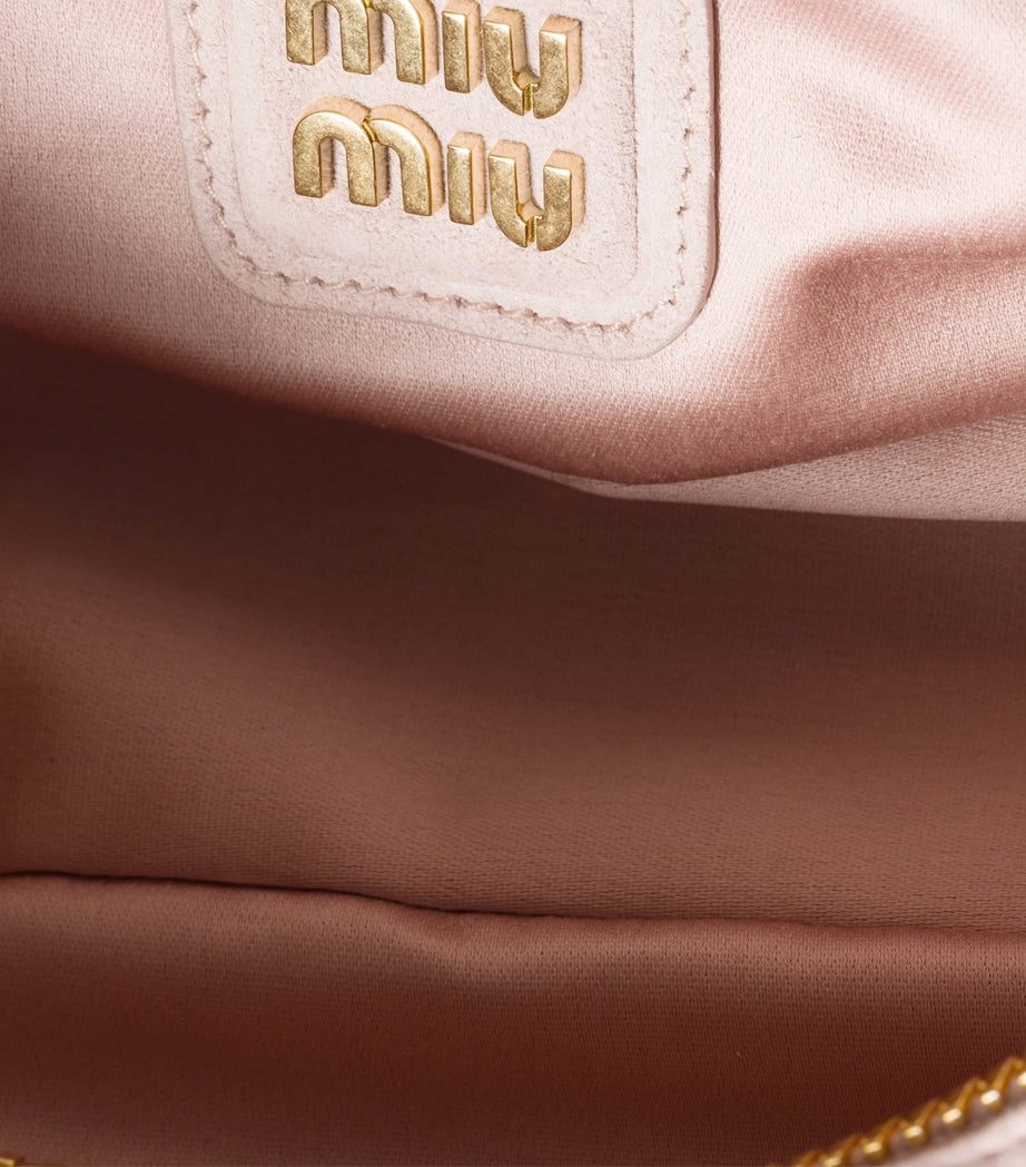 Matelassé Suede Arcadie Top-Handle Bag