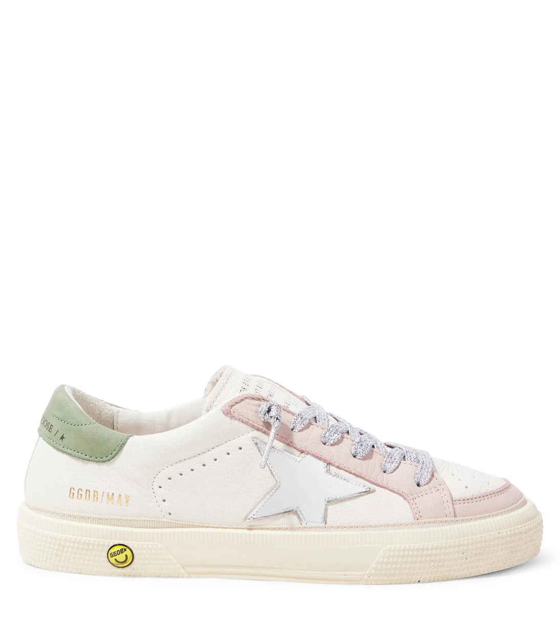 Golden Goose Kids - حذاء رياضي May جلد