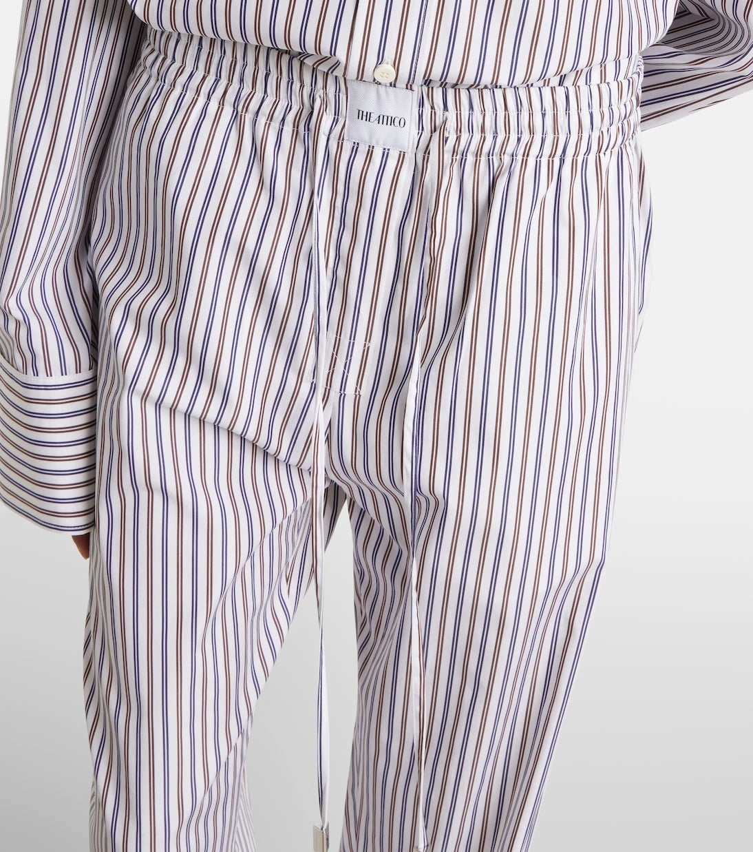 The Attico - Striped cotton sweatpants