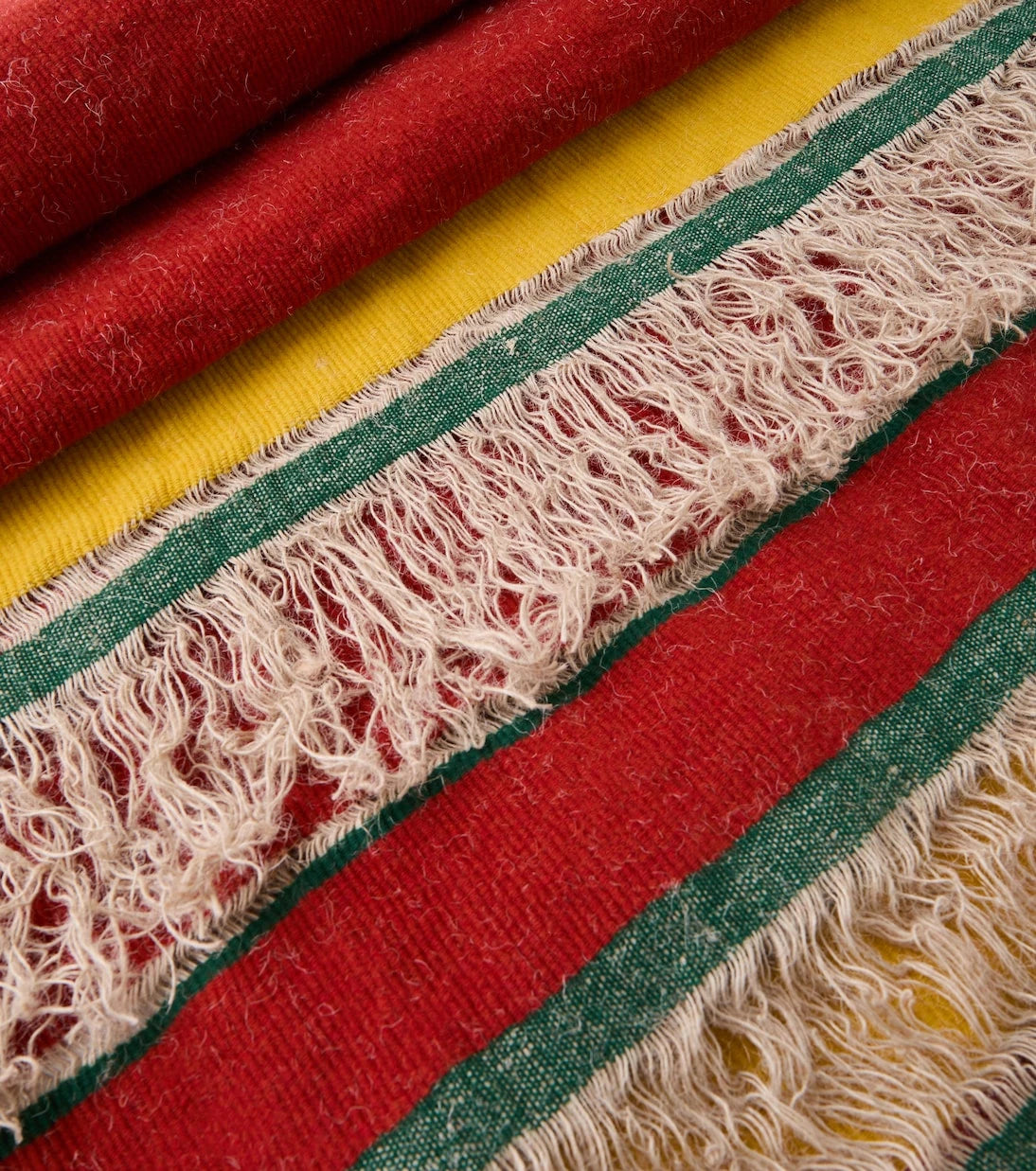 The House of Lyria - Xoroi striped wool-blend throw