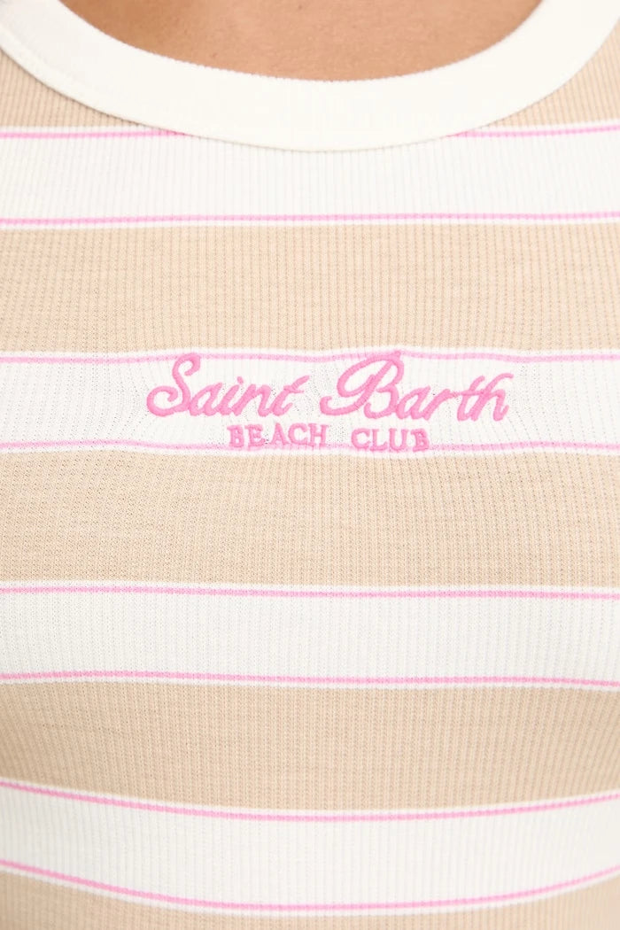 MC2 Saint Barth топ дамски от памук с еластан