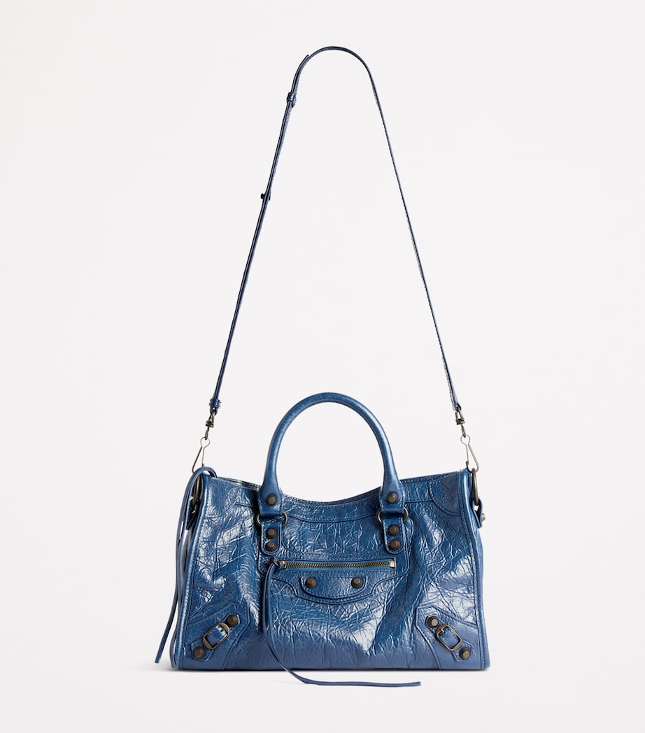 Blue Small Lambskin Le City Top-Handle Bag