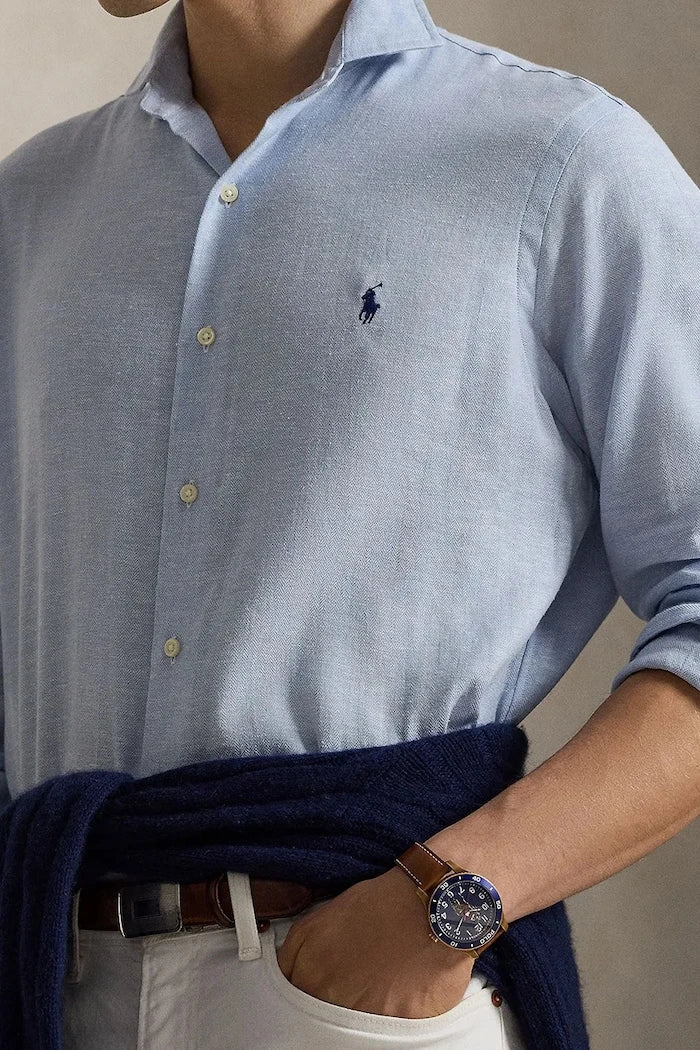 Polo Ralph Lauren риза мъжка от вълна