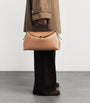 Large Leather T-Lock Top-Handle Bag 033 CAMEL