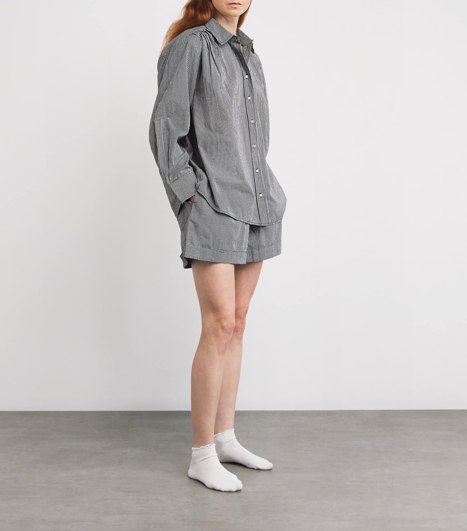 The Great. Multi Cotton Gingham The Boxer Shorts