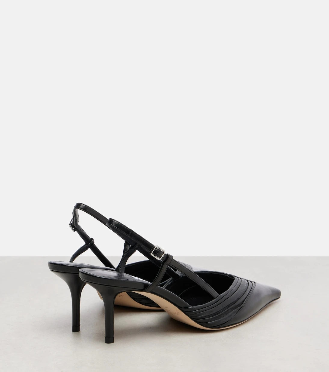 Jimmy Choo - Afia 65 leather slingback pumps