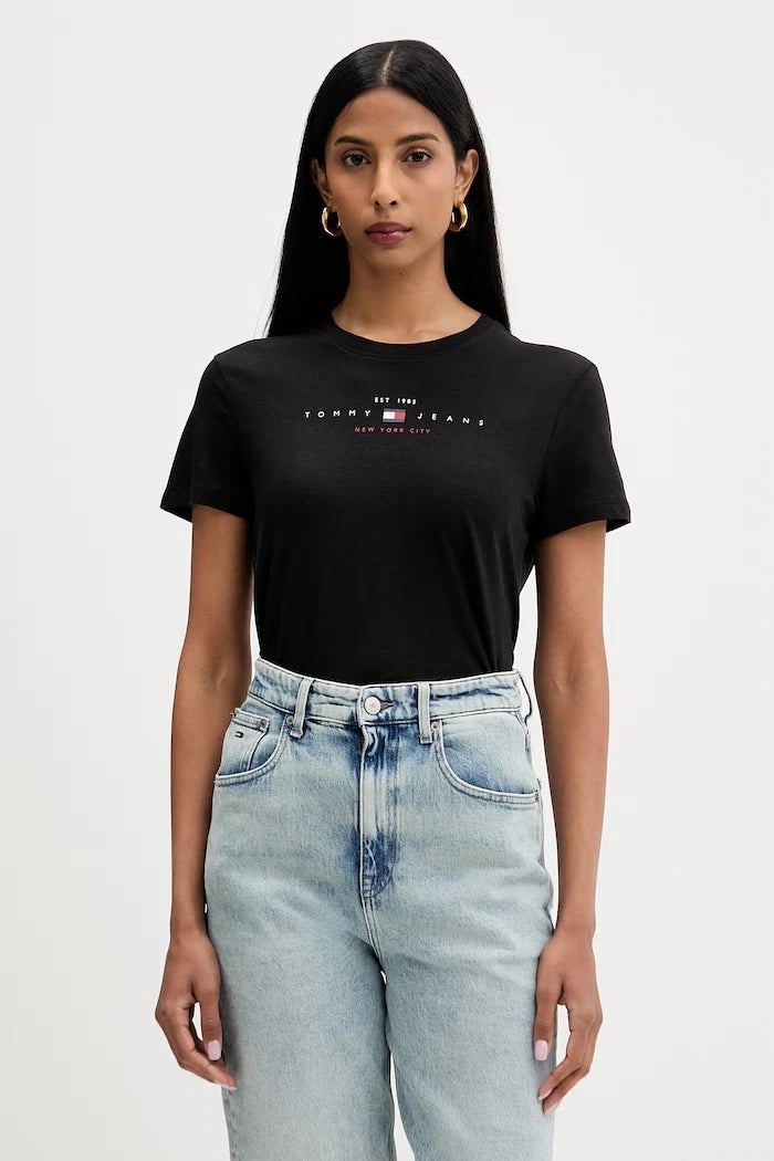 Tommy Jeans тениска дамска с памук