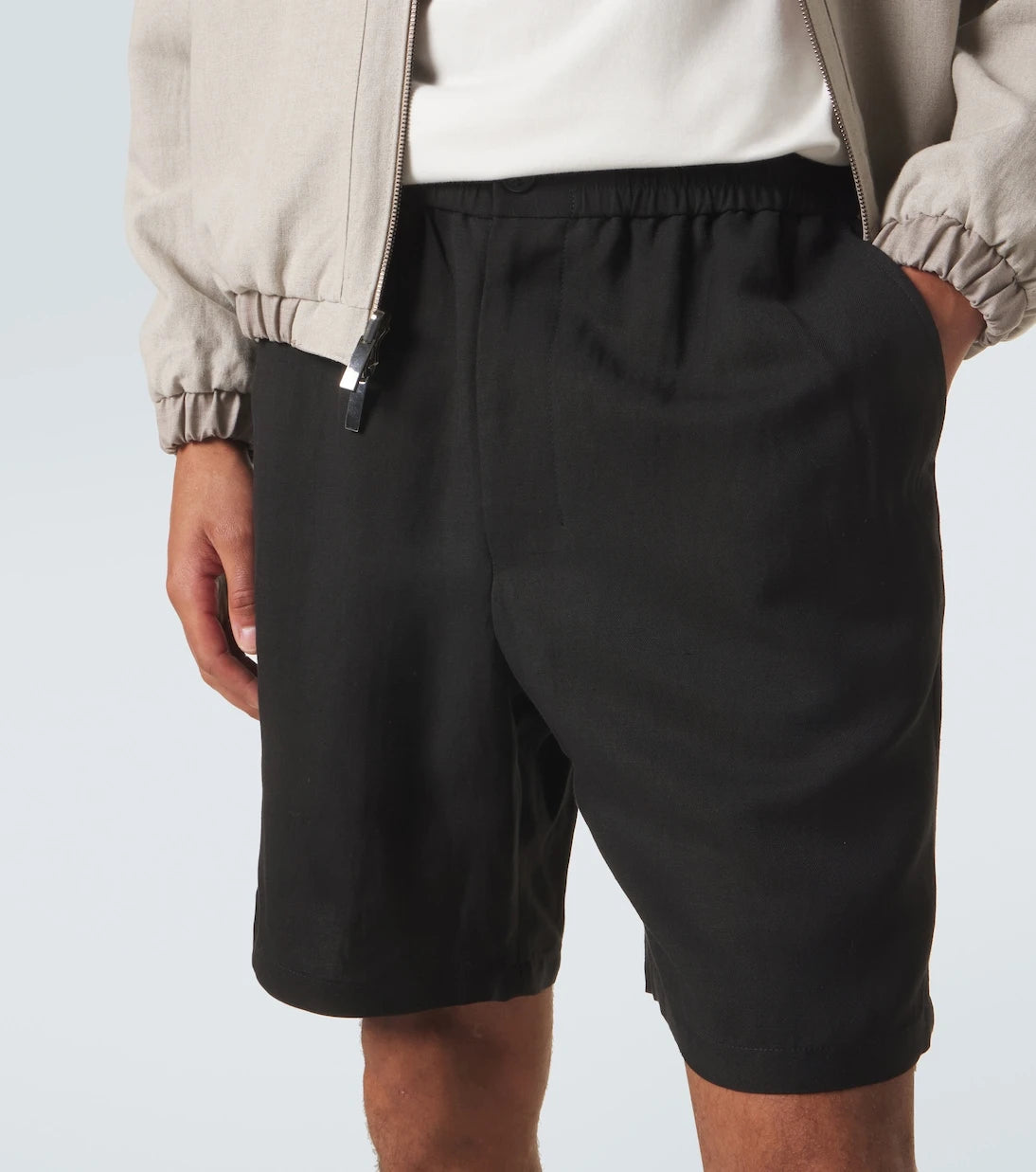 Ami Paris - Ami De Cœur gabardine shorts