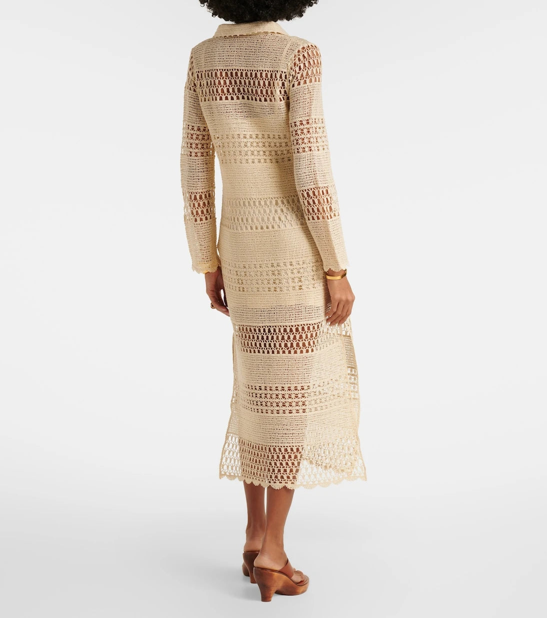Zimmermann - Wanderlust crochet cotton-blend midi dress