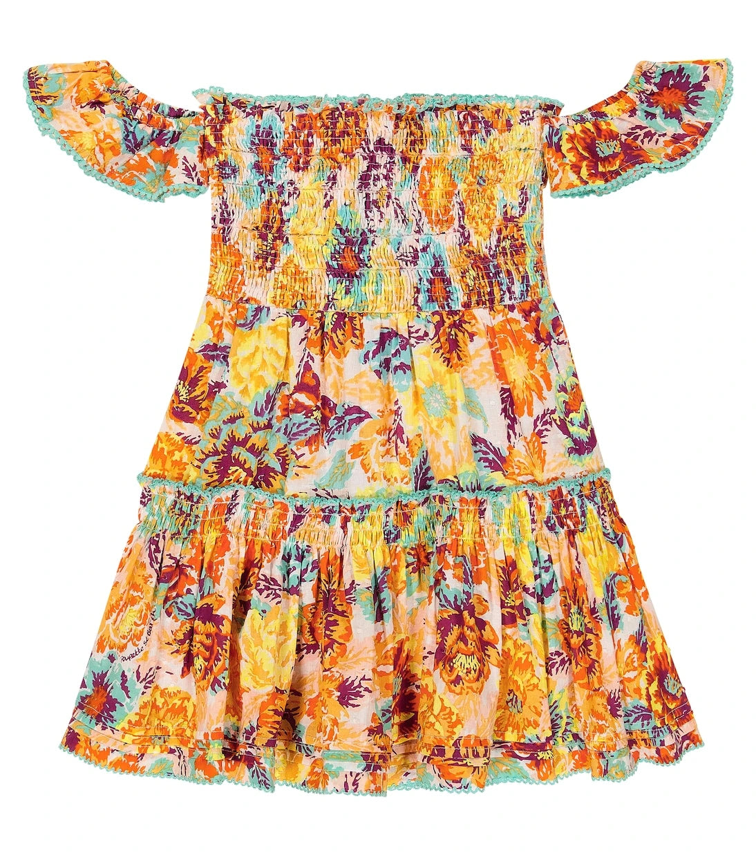 Poupette St Barth Kids - Aurora printed cotton dress