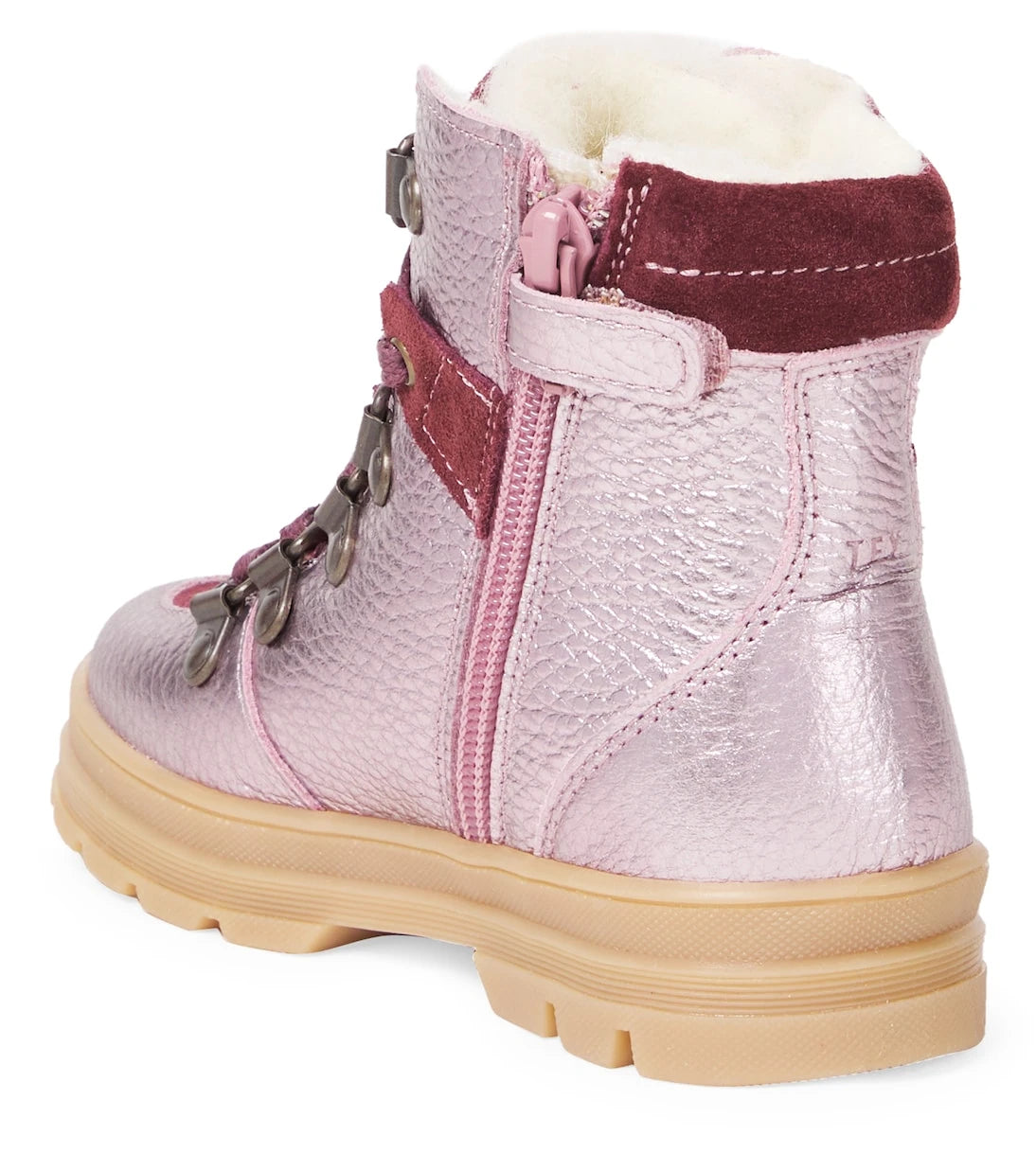 Wheat - Toni suede-trimmed leather boots