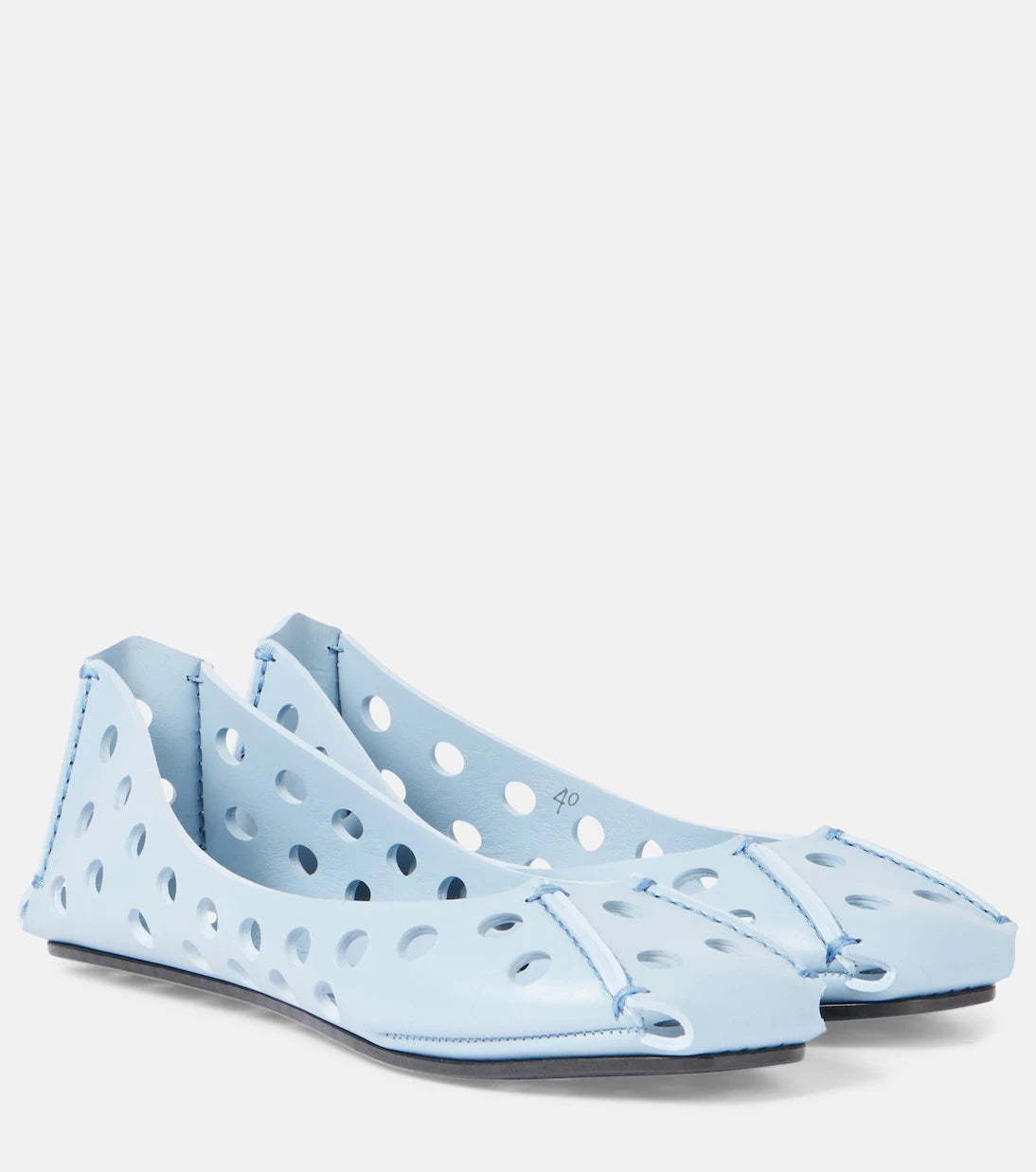 Alaïa - Perfo leather ballet flats