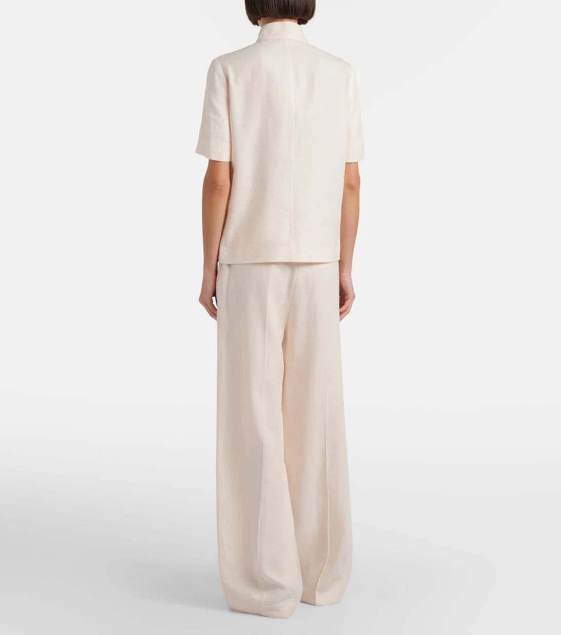 Loro Piana - Lodger linen and wool wide-leg pants