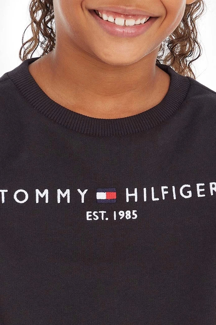 Tommy Hilfiger Çocuk Pamuklu Sweatshirt